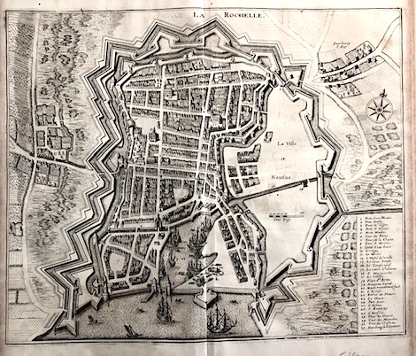 Merian Matthà¤us (1593-1650) La Rochelle 1649 Francoforte